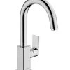 Hansgrohe Vernis Shape - Miscelatore Da Lavabo, Con Sistema Di Scarico E Braccio Di Erogazione Girevole, EcoSmart, Cromo 71564000