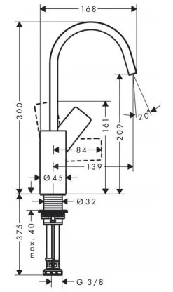 Hansgrohe Vivenis - Miscelatore Da Lavabo 210, Con Braccio Di Erogazione Girevole, EcoSmart, Cromo 75032000 -Negozio Di Articoli Per Il Bagno 09e200e62a8ee0b7010a2729 1