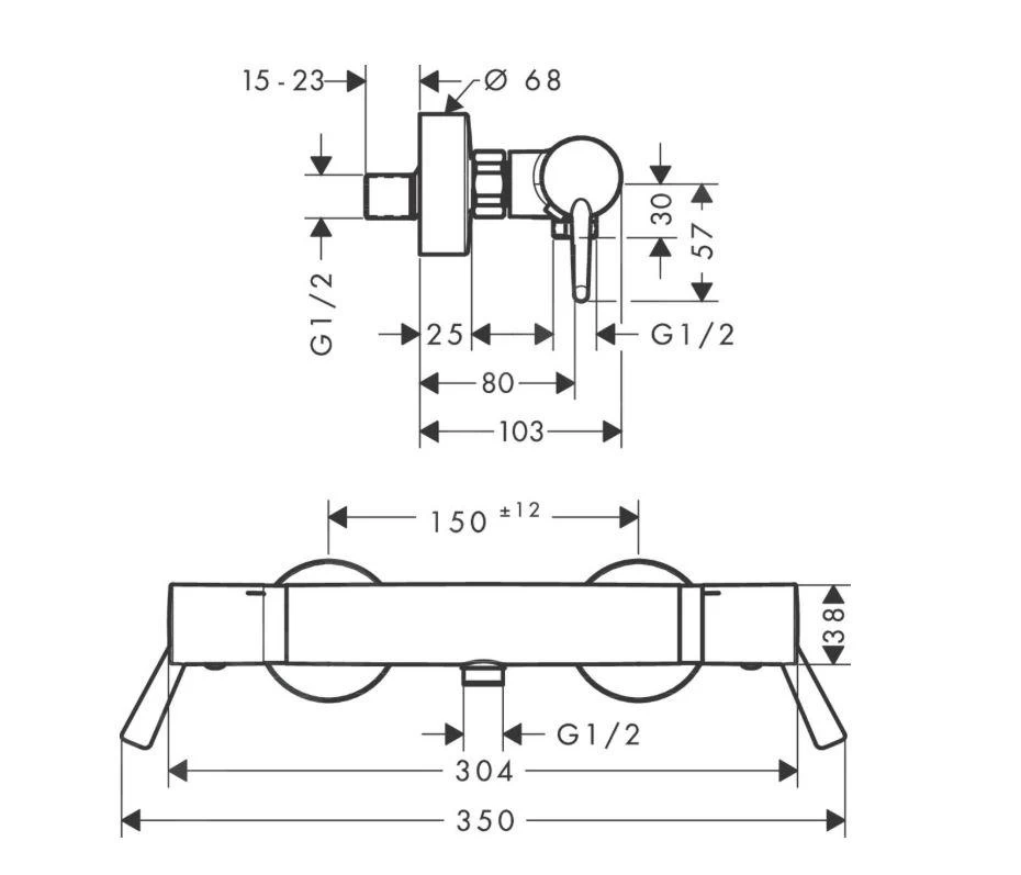 Hansgrohe Ecostat Comfort - Miscelatore Doccia Termostatico Care, Leva Clinica, Cromato 13117000 2 Hansgrohe Ecostat Comfort - Miscelatore Doccia Termostatico Care, Leva Clinica, Cromato 13117000 - immagine 2