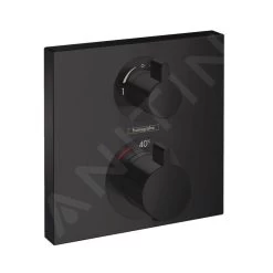 Hansgrohe Ecostat Square - Miscelatore Termostatico Ad Incasso Per 2 Utenze, Nero Opaco 15714670