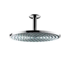 Hansgrohe Raindance - Soffione Doccia S 240 Air A Getto Singolo EcoSmart 9 L/min, Erogazione A Soffitto 100 Mm, Cromato 27463000