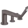 Hansgrohe Talis E - Miscelatore Bordovasca, Montaggio A 4 Fori, Cromo Nero Spazzolato 71748340