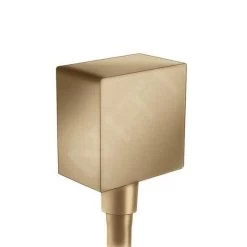 Hansgrohe Fixfit - Attacco Per Flessibile Square Con Valvola Di Non Ritorno, Bronzo Spazzolato 26455140