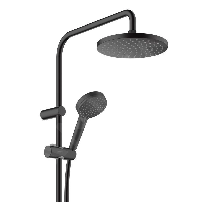 Hansgrohe Vernis Blend - Set Doccia Showerpipe 200 Con Termostato, EcoSmart, Nero Opaco 26089670 3 Hansgrohe Vernis Blend - Set Doccia Showerpipe 200 Con Termostato, EcoSmart, Nero Opaco 26089670 - immagine 3