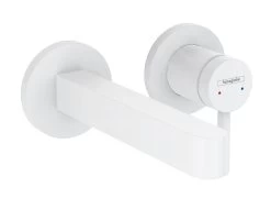 Hansgrohe Finoris - Miscelatore Ad Incasso Per Lavabo, Montaggio A 2 Fori, EcoSmart, Bianco Opaco 76051700
