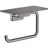 Hansgrohe AddStoris - Portarotolo Con Mensola, Cromo Nero Spazzolato 41772340