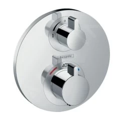 Hansgrohe Ecostat S - Miscelatore Termostatico Ad Incasso Con Valvola Di Arresto, Cromato 15757000
