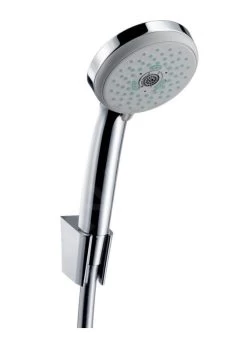 Hansgrohe Croma 100 - Set Soffione, 3 Getti, Supporto Doccia E Flessibile, Cromato 27593000