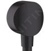 Hansgrohe Fixfit - Presa D'acqua S A Parete Con Valvola Di Non Ritorno, Nero Opaco 26453670