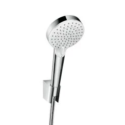 Hansgrohe Crometta - Set Doccetta 9 L/min, Tubo Con Flessibile, Bianco/cromato 26693400