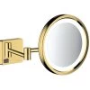 Hansgrohe AddStoris - Specchietto Cosmetico A Parete Con Illuminazione LED, Color Oro Lucido 41790990