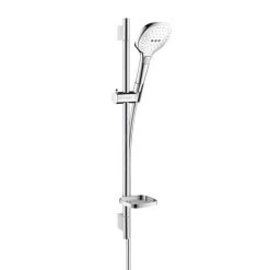 Hansgrohe Raindance Select E - Set Doccia 120, 3 Getti, EcoSmart 9 L/min, Bianco/cromato 26622400