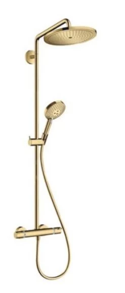 Hansgrohe Croma Select S - Set Doccia Showerpipe 280 Con Termostato, Color Oro Lucido 26890990