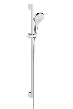 Hansgrohe Croma Select S - Set Doccia Vario EcoSmart 9 L/min 0,90 M, Bianco/cromato 26573400