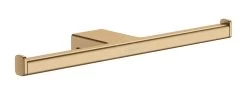 Hansgrohe AddStoris - Portarotolo Doppio, Color Bronzo Spazzolato 41748140