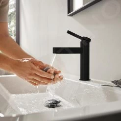 Hansgrohe Finoris - Rubinetto Non Miscelatore 100. EcoSmart, Nero Opaco 76013670 -Negozio Di Articoli Per Il Bagno 57ee219e830f136ee06216b1