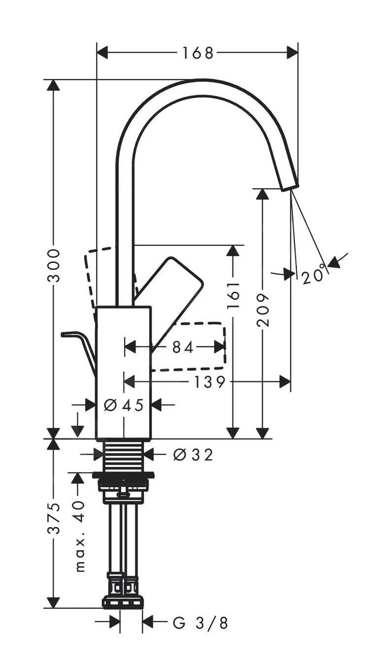 Hansgrohe Vivenis - Miscelatore Da Lavabo 210, Con Sistema Di Scarico E Braccio Di Erogazione Girevole, EcoSmart, Cromo 75030000 2 Hansgrohe Vivenis - Miscelatore Da Lavabo 210, Con Sistema Di Scarico E Braccio Di Erogazione Girevole, EcoSmart, Cromo 75030000 - immagine 2