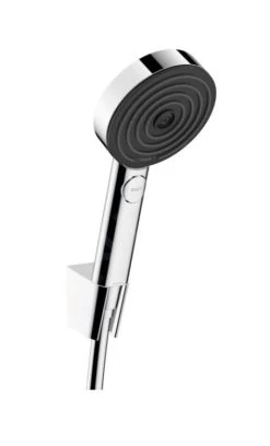 Hansgrohe Pulsify Select - Set Doccetta, 3 Getti, Supporto E Flessibile 1250 Mm, Cromo 24302000