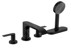 Hansgrohe Vivenis - Set Bordovasca, Montaggio A 4 Fori, SBox, Nero Opaco 75444670