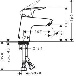 Hansgrohe Logis - Miscelatore Monocomando 70 Per Lavabo, Con Sistema Di Scarico Push-Open, Cromato 71077000 -Negozio Di Articoli Per Il Bagno 6ee71095c10b936ea57b5352 1
