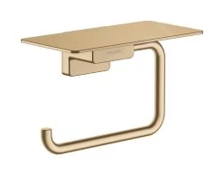 Hansgrohe AddStoris - Portarotolo Con Mensola, Color Bronzo Spazzolato 41772140