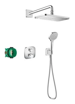 Hansgrohe Croma E - Set Doccia 280, Con Termostato Ecostat E Ad Incasso, Cromo 27953000