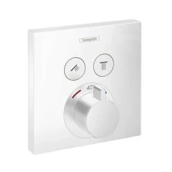 Hansgrohe Shower Select - Miscelatore Termostatico Ad Incasso Per 2 Utenze, Bianco Opaco 15763700