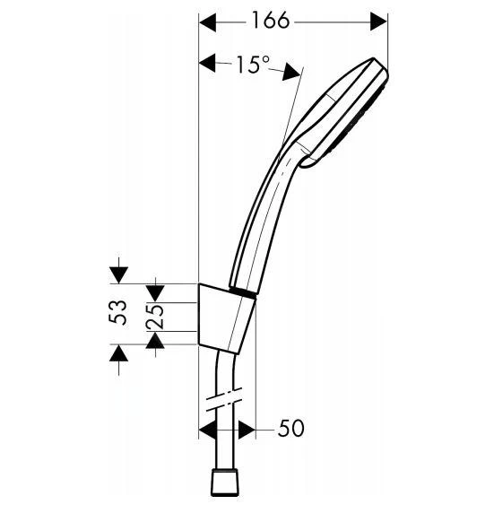Hansgrohe Croma 100 - Set Soffione, 3 Getti, Supporto Doccia E Flessibile, Cromato 27593000 2 Hansgrohe Croma 100 - Set Soffione, 3 Getti, Supporto Doccia E Flessibile, Cromato 27593000 - immagine 2