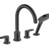 Hansgrohe Vernis Blend - Set Bordovasca, Montaggio A 4 Fori, Nero Opaco 71456670