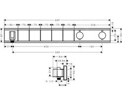 Hansgrohe RainSelect - Miscelatore Ad Incasso Per 5 Utenze, Cromo 15358000 -Negozio Di Articoli Per Il Bagno 8f6a128133ea02c43e8c5c7f