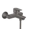 Hansgrohe Talis E - Miscelatore Per Vasca Da Bagno, Cromo Nero Spazzolato 71740340
