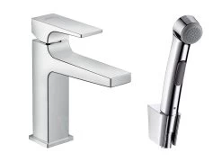 Hansgrohe Metropol - Miscelatore Monocomando Per Lavabo Con Doccetta A Mano Bidette, Cromati 32522000