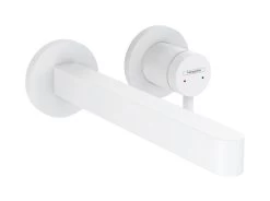 Hansgrohe Finoris - Miscelatore Ad Incasso Per Lavabo, Montaggio A 2 Fori, EcoSmart, Bianco Opaco 76050700