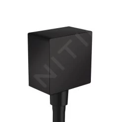 Hansgrohe Fixfit - Attacco Per Flessibile Square Con Valvola Di Ritorno, Nero Opaco 26455670