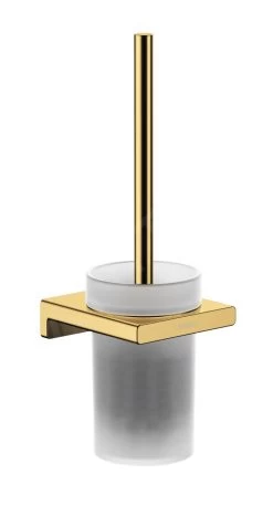 Hansgrohe AddStoris - Scopino WC A Parete, Vetro Opaco/color Oro Lucido 41752990