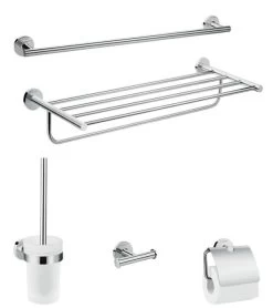 Hansgrohe Logis Universal - Set Di Accessori Per Bagno, Cromato 41728000