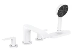 Hansgrohe Vivenis - Set Bordovasca, Montaggio A 4 Fori, SBox, Bianco Opaco 75444700