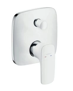 Hansgrohe PuraVida - Miscelatore Monocomando Ad Incasso Per Vasca Da Bagno, Bianco/cromo 15445400