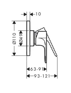 Hansgrohe Rebris S - Miscelatore Doccia Ad Incasso, Cromo 72649000 -Negozio Di Articoli Per Il Bagno b5e1dd3cdd32c7d61c10df7f