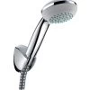 Hansgrohe Crometta 85 - Set Doccia Variojet, 2 Getti/Supporto Doccia Porter'C 1,25 M, Cromato 27558000