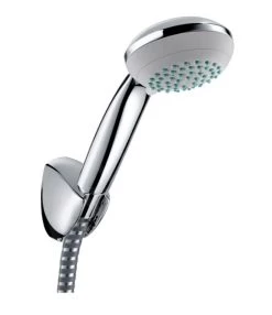 Hansgrohe Crometta 85 - Set Doccia Variojet, 2 Getti/Supporto Doccia Porter'C 1,25 M, Cromato 27558000