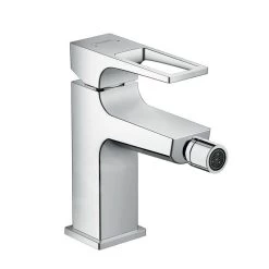 Hansgrohe Metropol - Miscelatore Monocomando Per Bidet Con Sistema Di Scarico Push-Open, Cromato 74520000