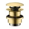 Hansgrohe Sistemi Di Scarico - Sistema Di Scarico Push-Open Per Miscelatori Da Lavabo E Bidet, Color Oro Lucido 50100990