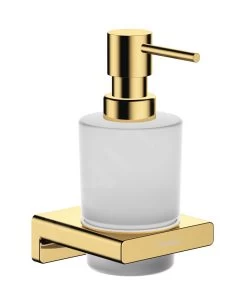 Hansgrohe AddStoris - Dispenser Di Sapone Liquido Con Supporto, Vetro Opaco/color Oro Lucido 41745990