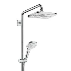 Hansgrohe Croma - Set Doccia Showerpipe Con Termostato, Getto Singolo, EcoSmart, Cromo 27660000 -Negozio Di Articoli Per Il Bagno ce25bebb32652b9c70055f82