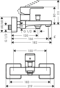 Hansgrohe Vernis Shape - Miscelatore Per Vasca Da Bagno, Cromo 71450000 6 Hansgrohe Vernis Shape - Miscelatore Per Vasca Da Bagno, Cromo 71450000 -Negozio Di Articoli Per Il Bagno ce6dac81a6874f3fc3799e7a