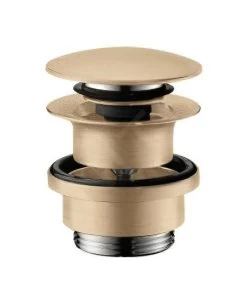 Hansgrohe Sistemi Di Scarico - Sistema Di Scarico Push-Open Per Miscelatori Da Lavabo E Bidet, Bronzo Spazzolato 50100140