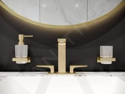 Hansgrohe AddStoris - Portaspazzolino E Dentifricio Con Supporto, Vetro Opaco/color Oro Lucido 41749990 -Negozio Di Articoli Per Il Bagno d1d015017bcd64f3beaaa0c0 1