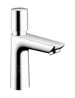 Hansgrohe Talis E - Rubinetto Non Miscelatore Con Chiusura Automatica, Solo Acqua Fredda, EcoSmart, Cromo 71719000