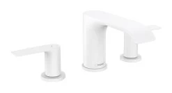 Hansgrohe Vivenis - Miscelatore Da Lavabo 90, Montaggio A 3 Fori, Con Sistema Di Scarico Push-Open, EcoSmart, Bianco Opaco 75033700